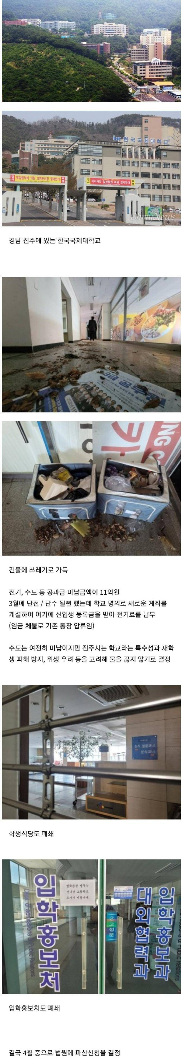 이번달 파산 신청하는 지방대